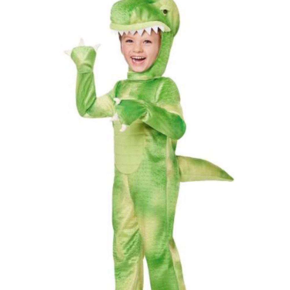 Toddler green Dinosaur costume